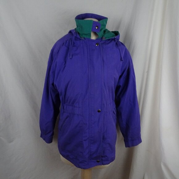 Vintage London Fog Women Purple Jacket Size M - Picture 1 of 13
